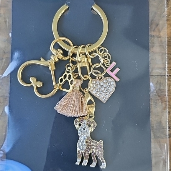 NEW! Cubic Zirconia Rottweiler Keychain/Bag 🎒👜 Charm & Pendant ~ 🎁 🐾 🐕 - Picture 12 of 16